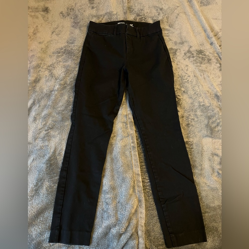 Old Navy Black High-Rise Pixie Pants